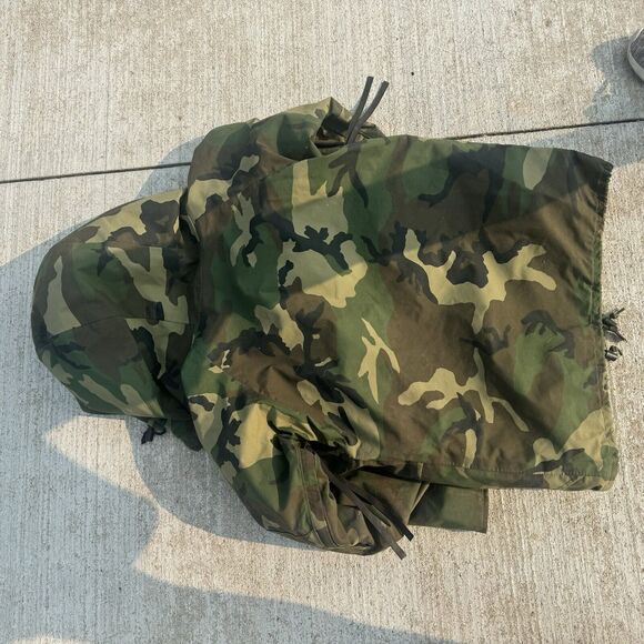 Raven Industries Military Camouflage Extended Cold Weather Parka Men’s S Vintage - Picture 8 of 8
